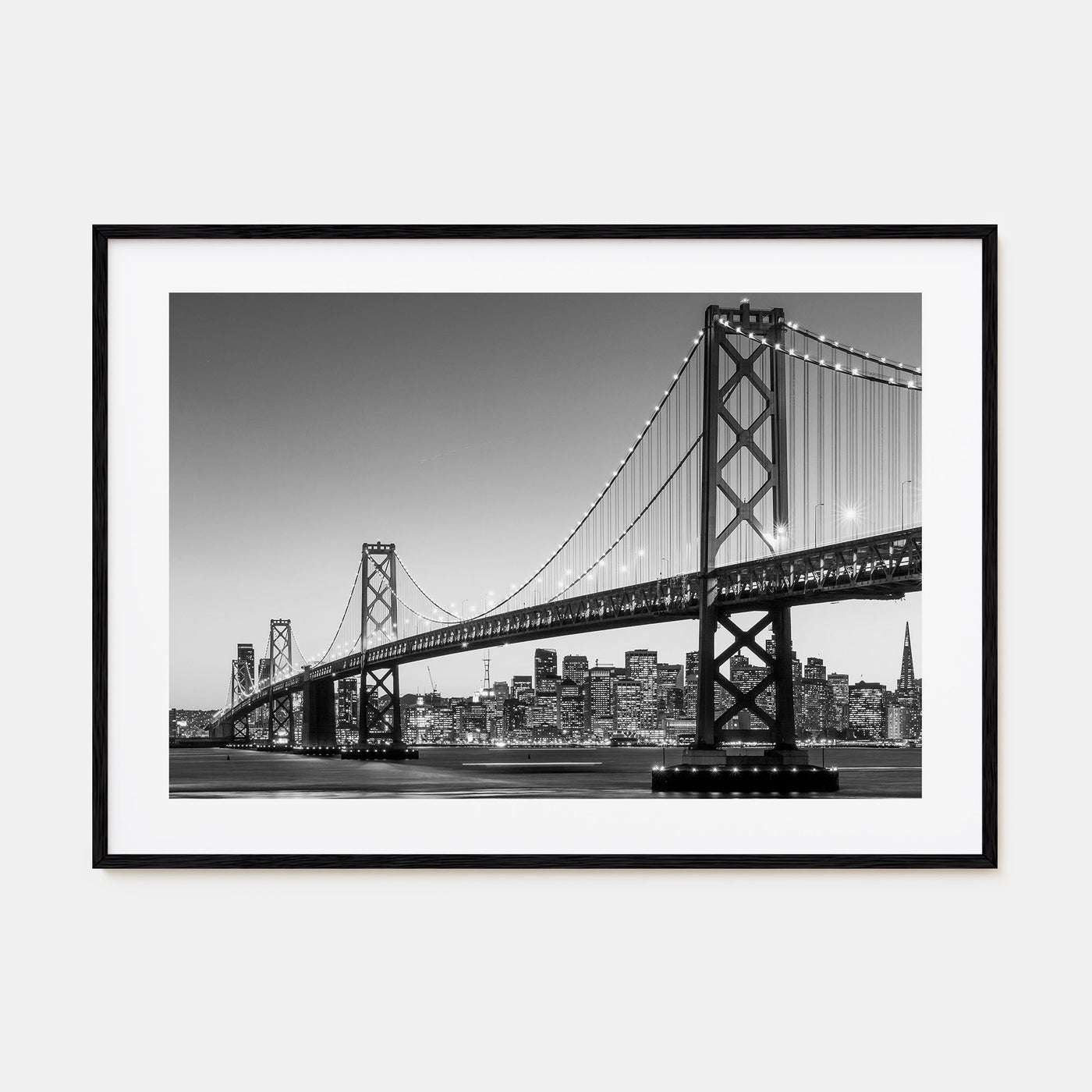San Francisco Landscape B&W No 1 Poster