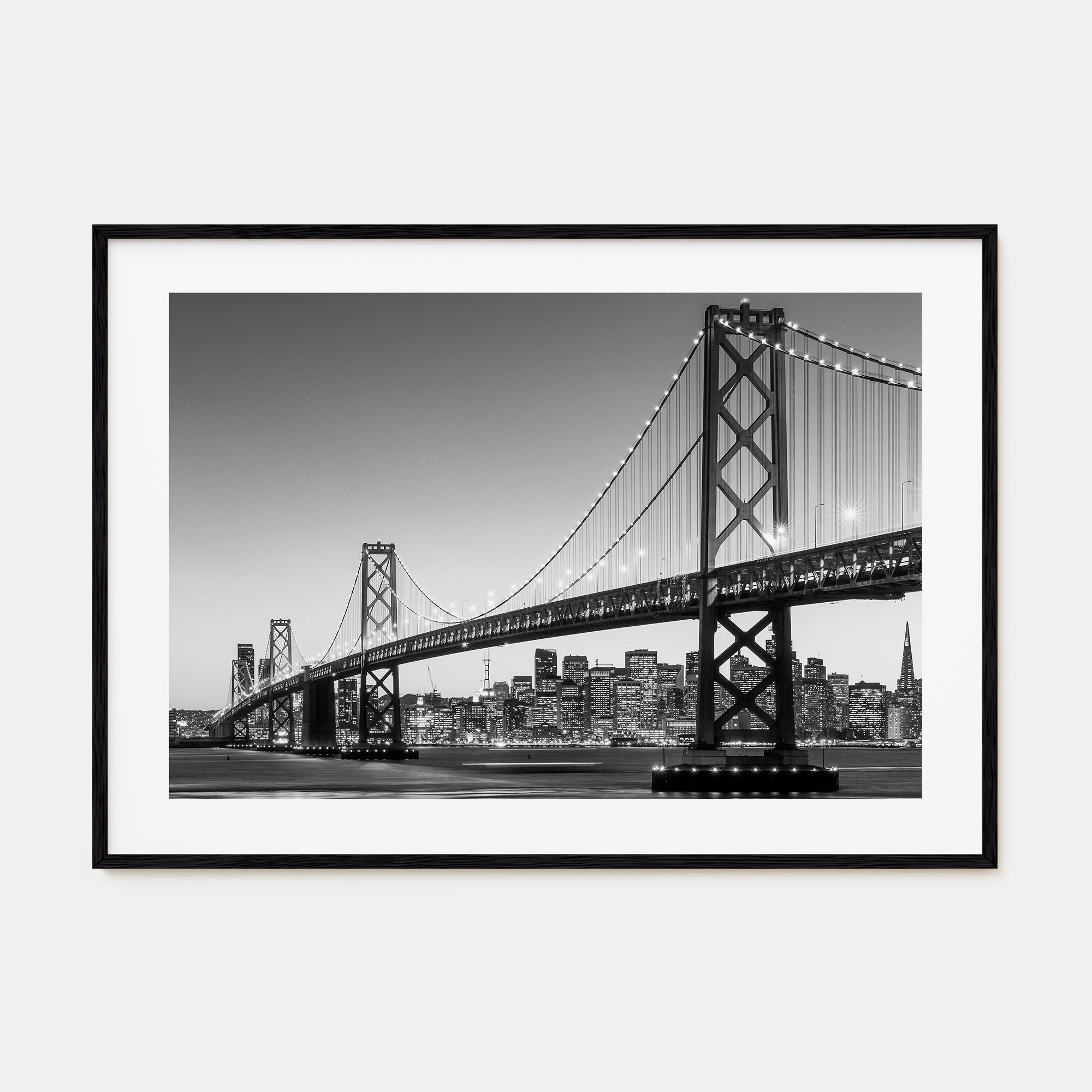 San Francisco Landscape B&W No 1 Poster