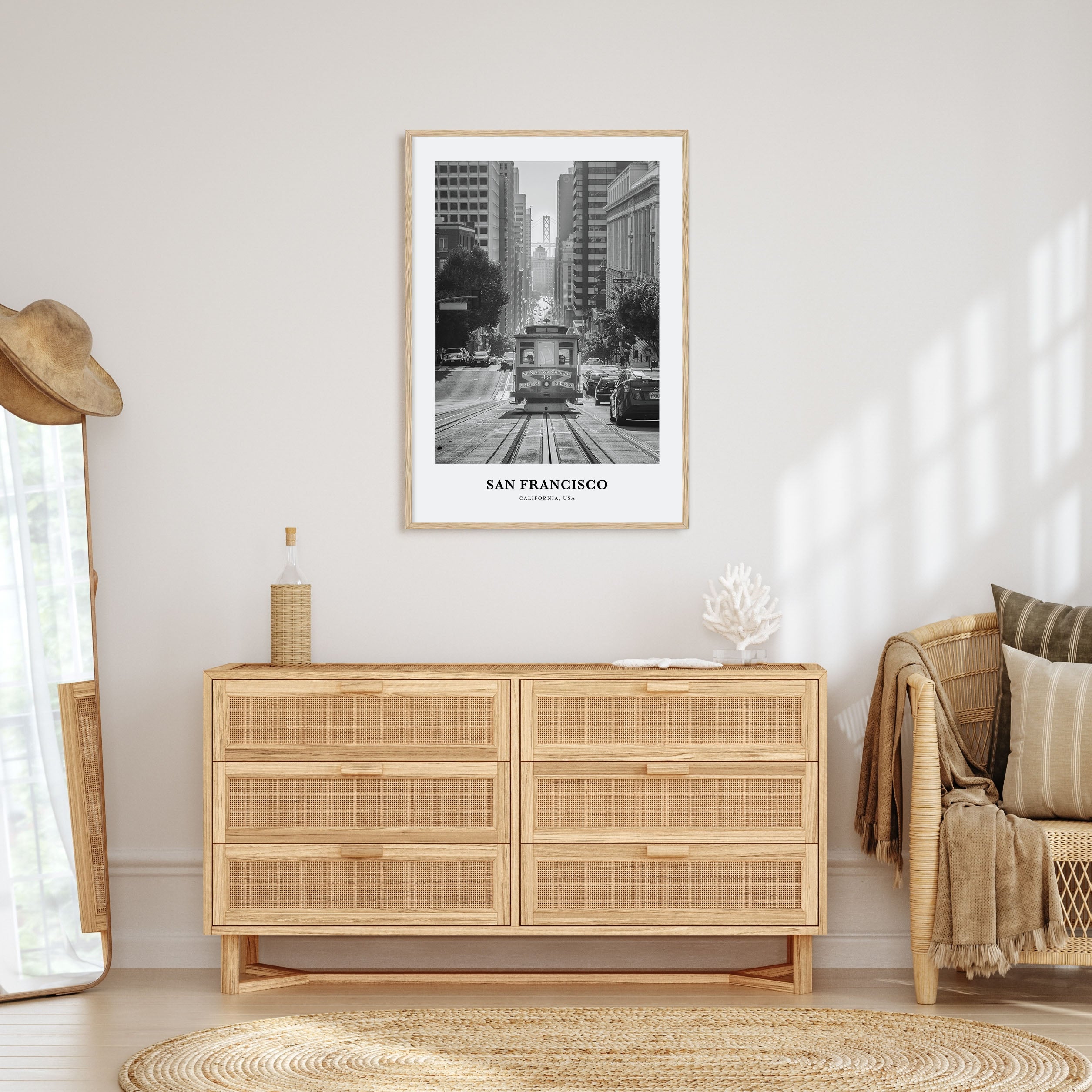San Francisco Portrait B&W No 4 Poster
