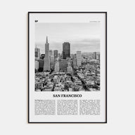 San Francisco Travel B&W No 3 Poster