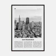 San Francisco Travel B&W No 3 Poster