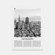 San Francisco Travel B&W No 3 Poster