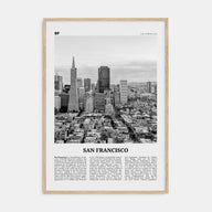 San Francisco Travel B&W No 3 Poster