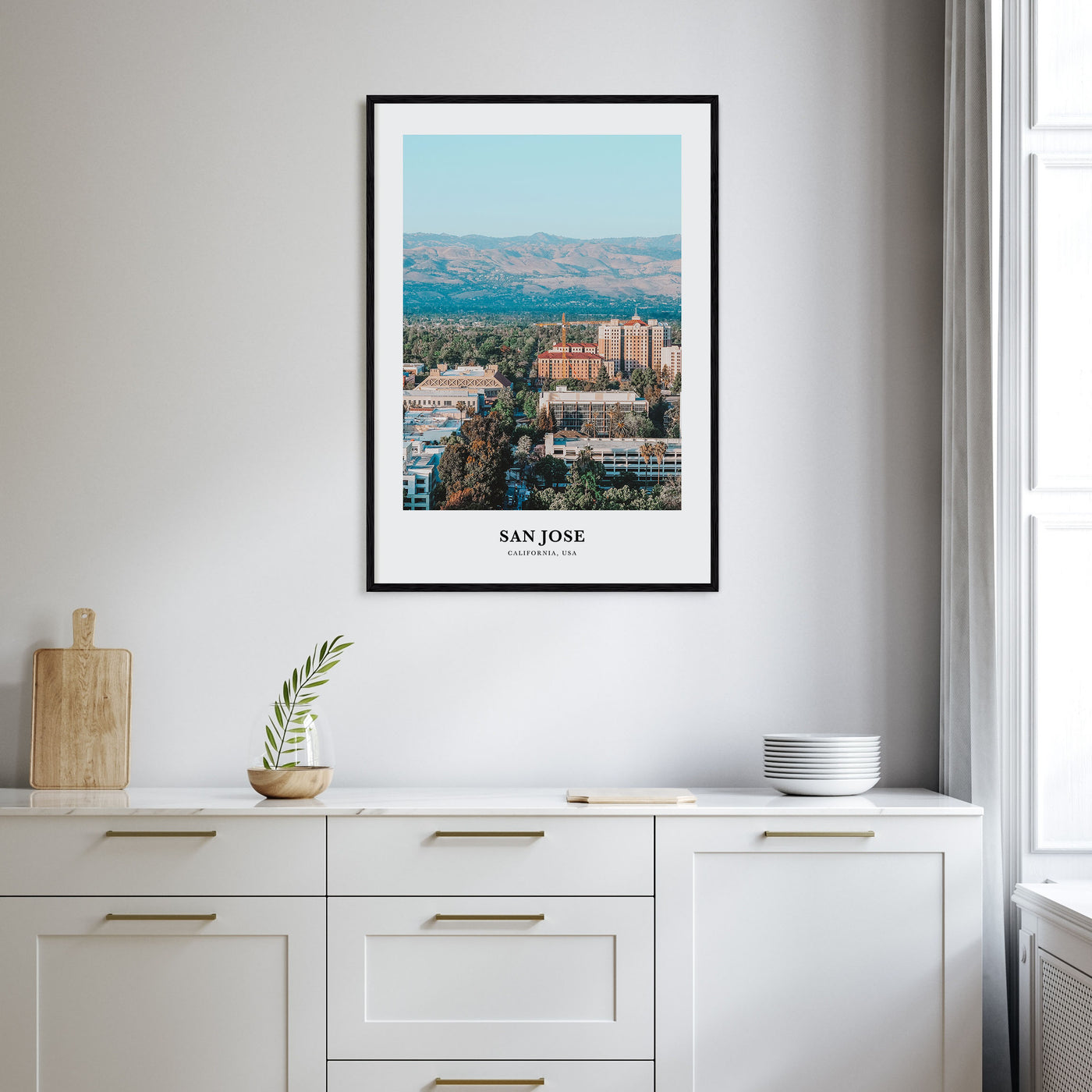San Jose, California Portrait Color Poster