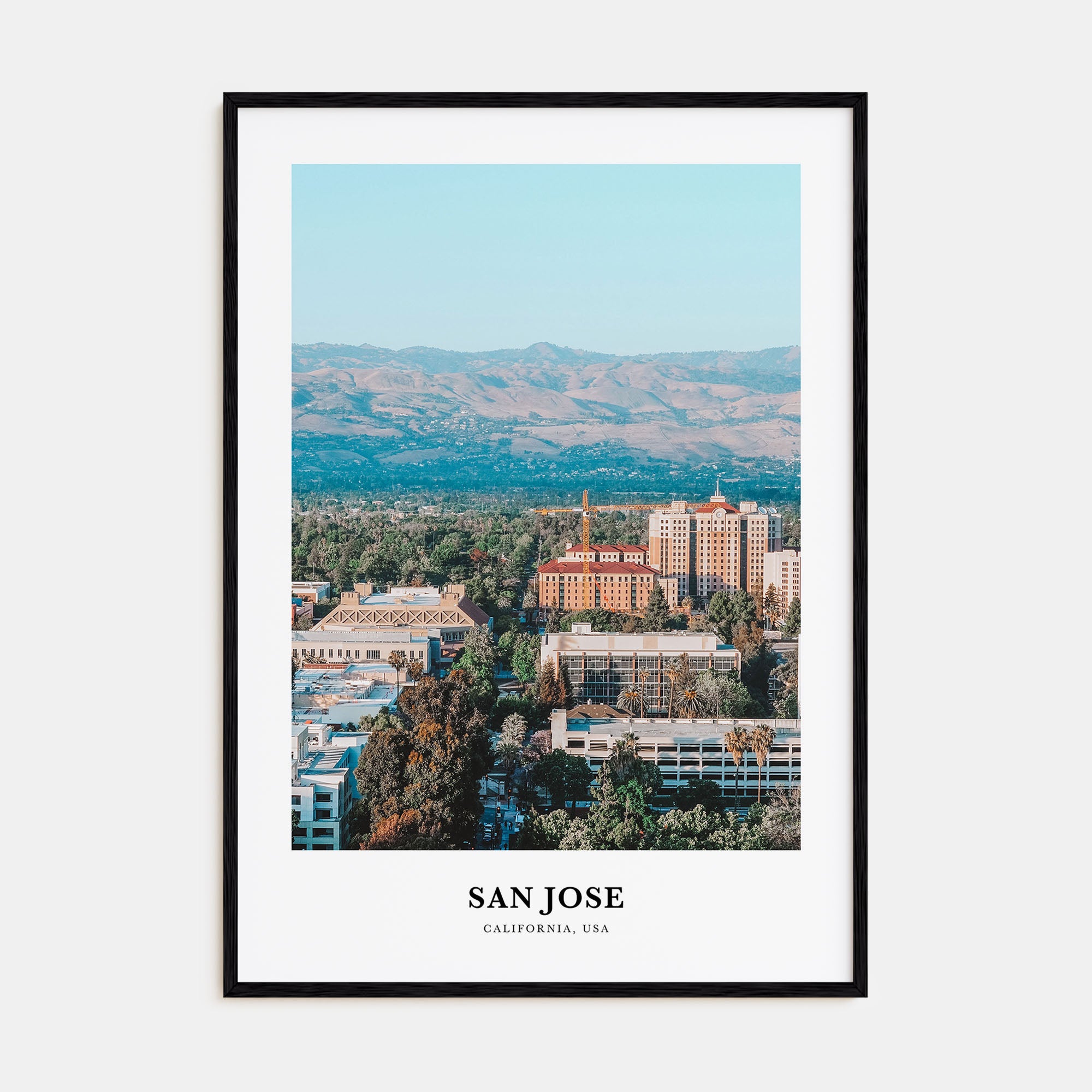 San Jose, California Portrait Color Poster