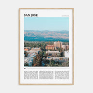 San Jose, California Travel Color Poster