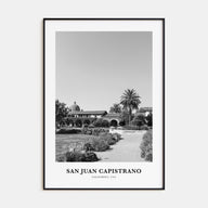 San Juan Capistrano Portrait B&W Poster