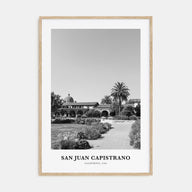 San Juan Capistrano Portrait B&W Poster