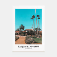 San Juan Capistrano Portrait Color Poster