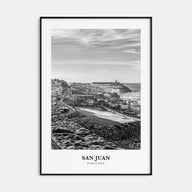 San Juan Portrait B&W Poster