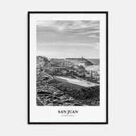 San Juan Portrait B&W Poster
