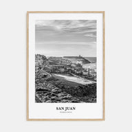 San Juan Portrait B&W Poster