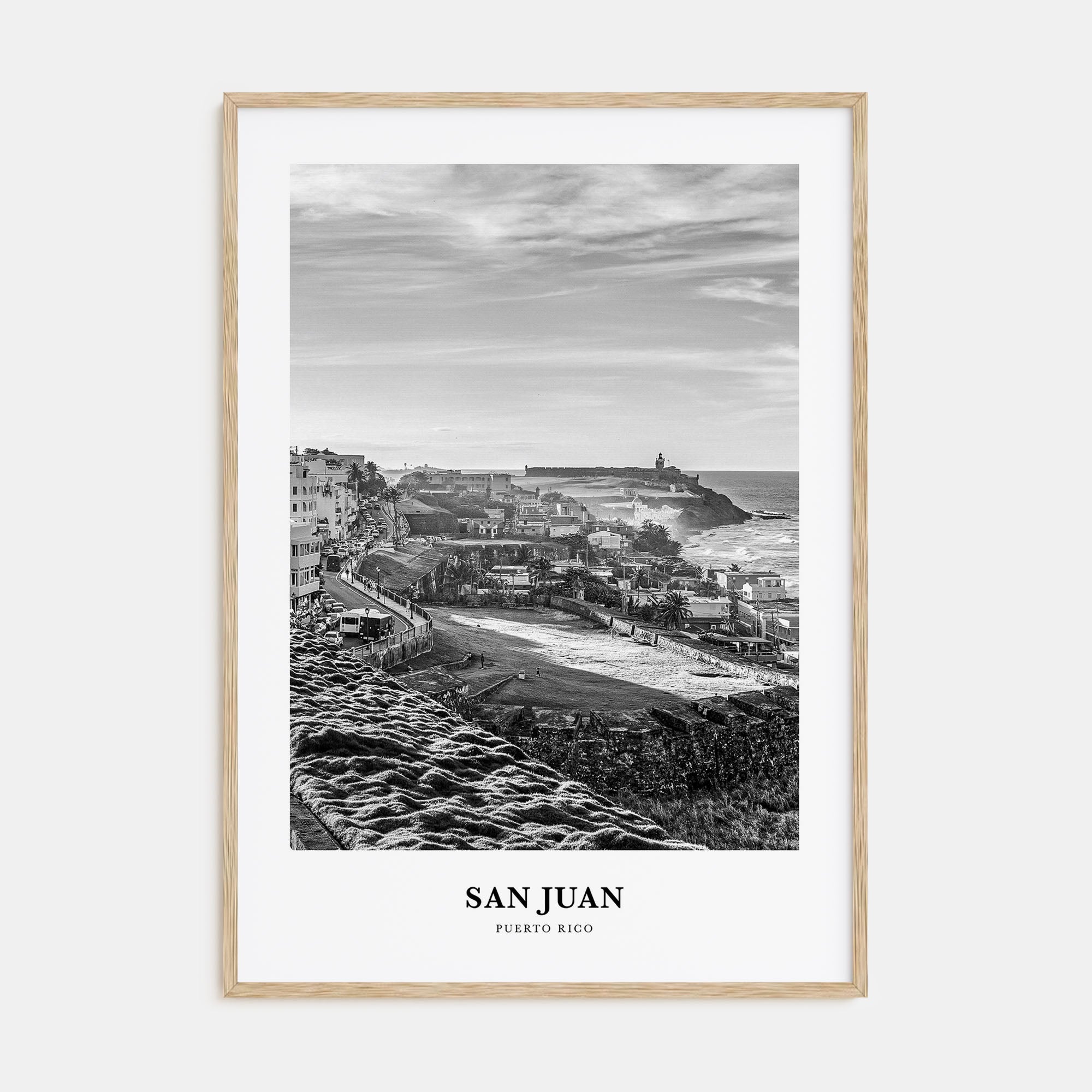 San Juan Portrait B&W Poster