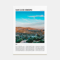 San Luis Obispo Travel Color No 2 Poster