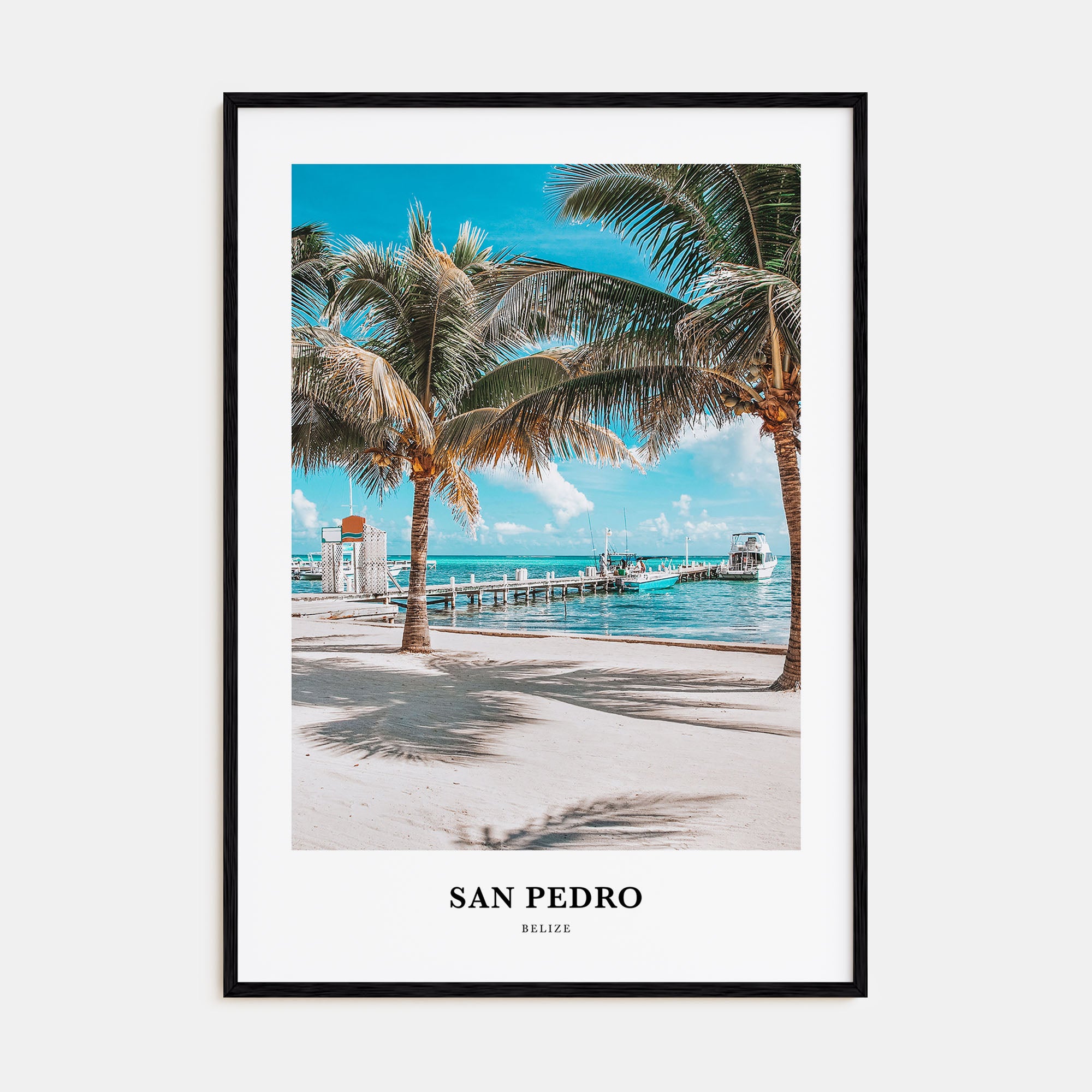San Pedro, Belize Portrait Color Poster
