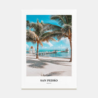 San Pedro, Belize Portrait Color Poster