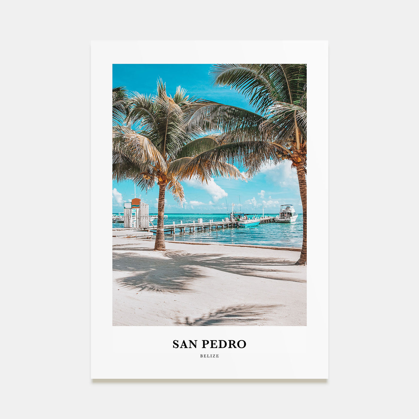 San Pedro, Belize Portrait Color Poster