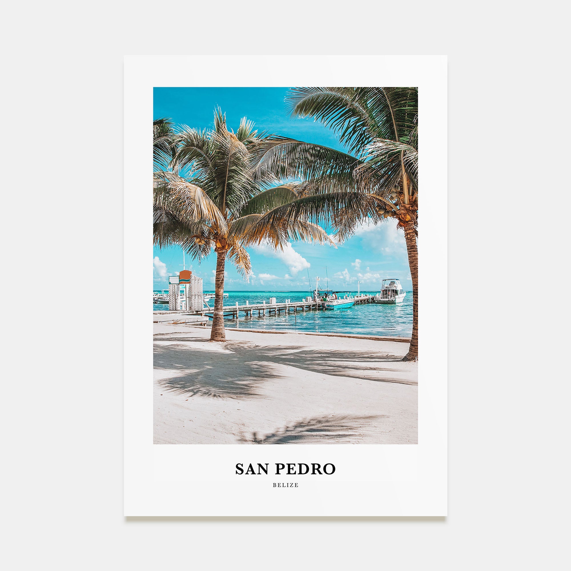 San Pedro, Belize Portrait Color Poster