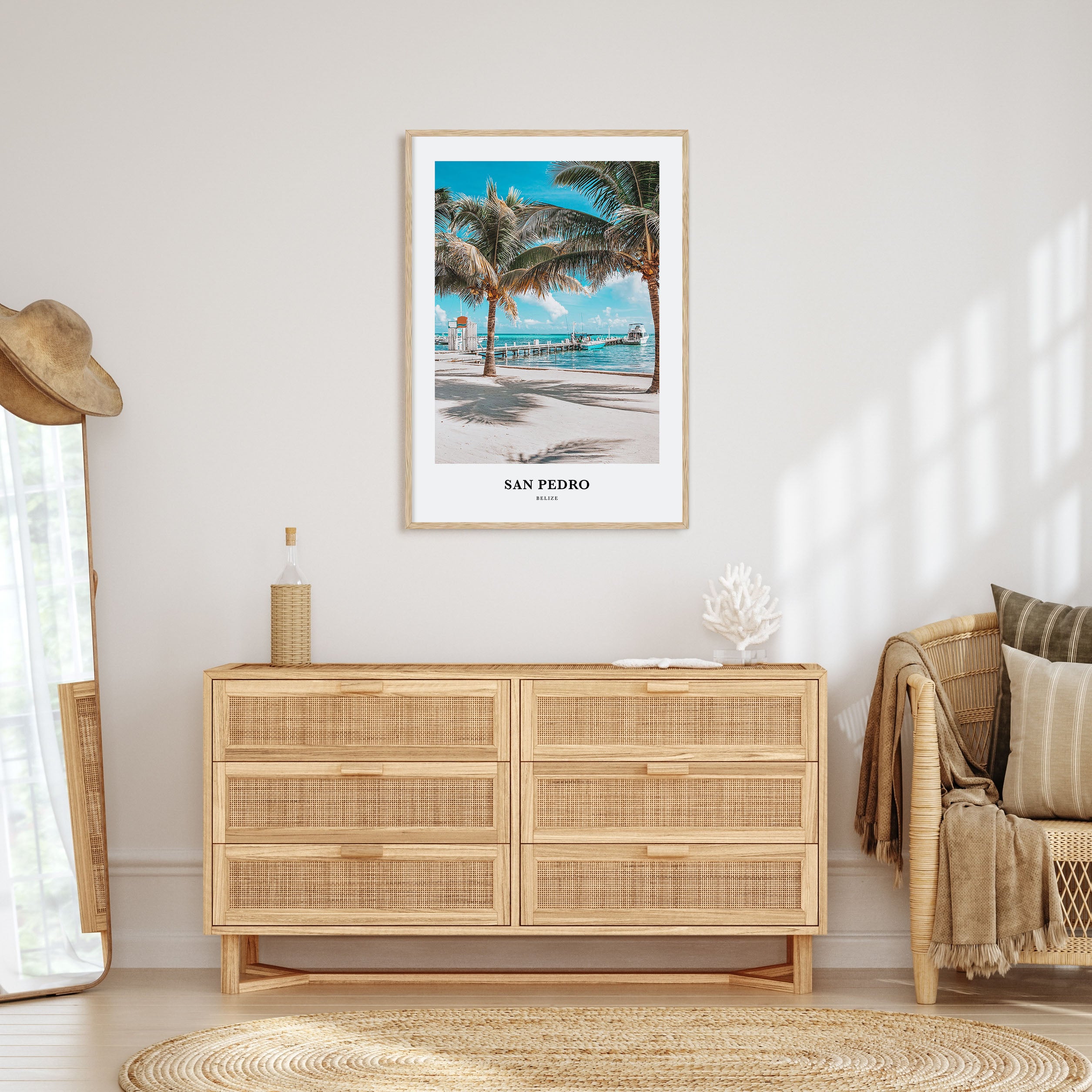 San Pedro, Belize Portrait Color Poster