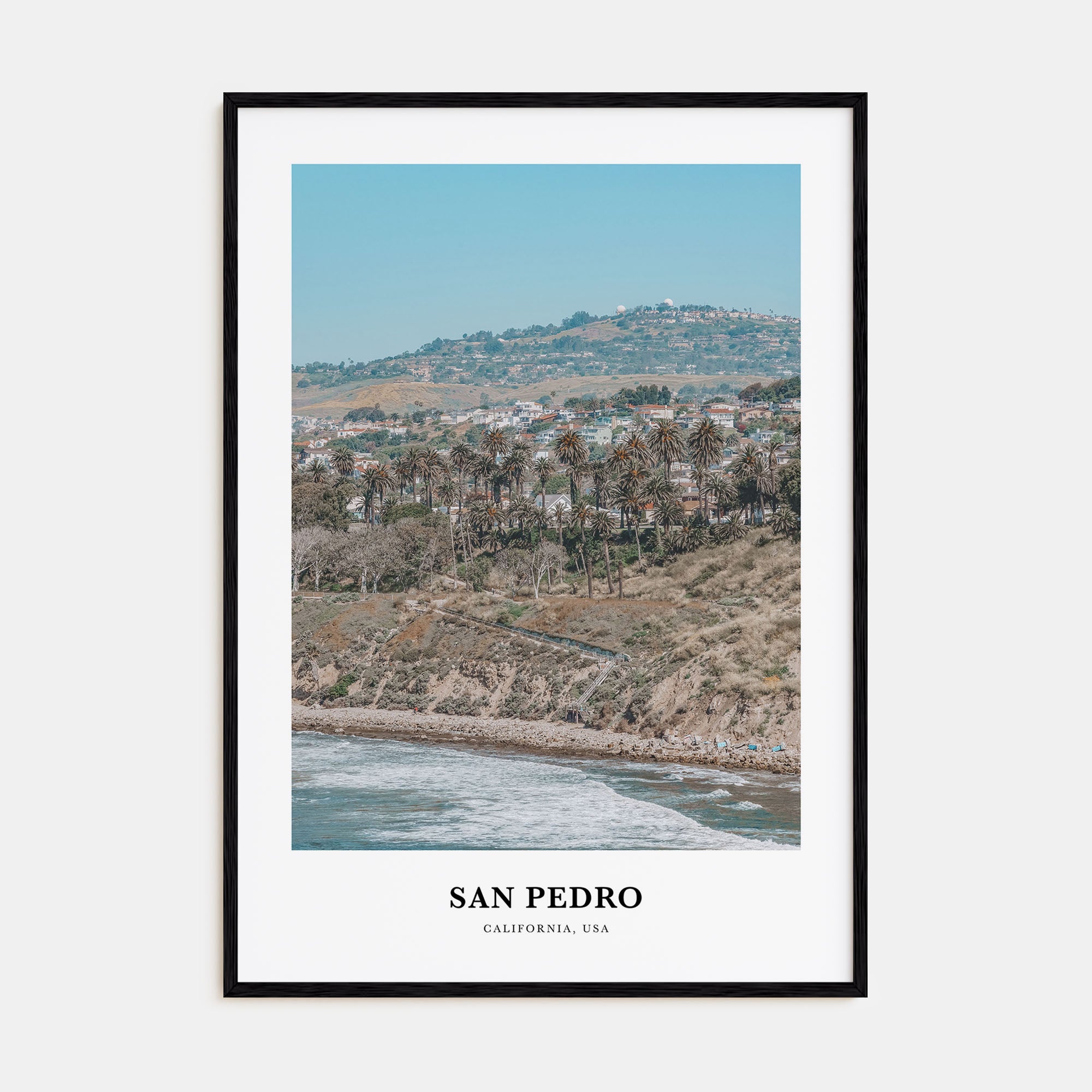 San Pedro, California Portrait Color Poster