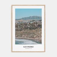 San Pedro, California Portrait Color Poster