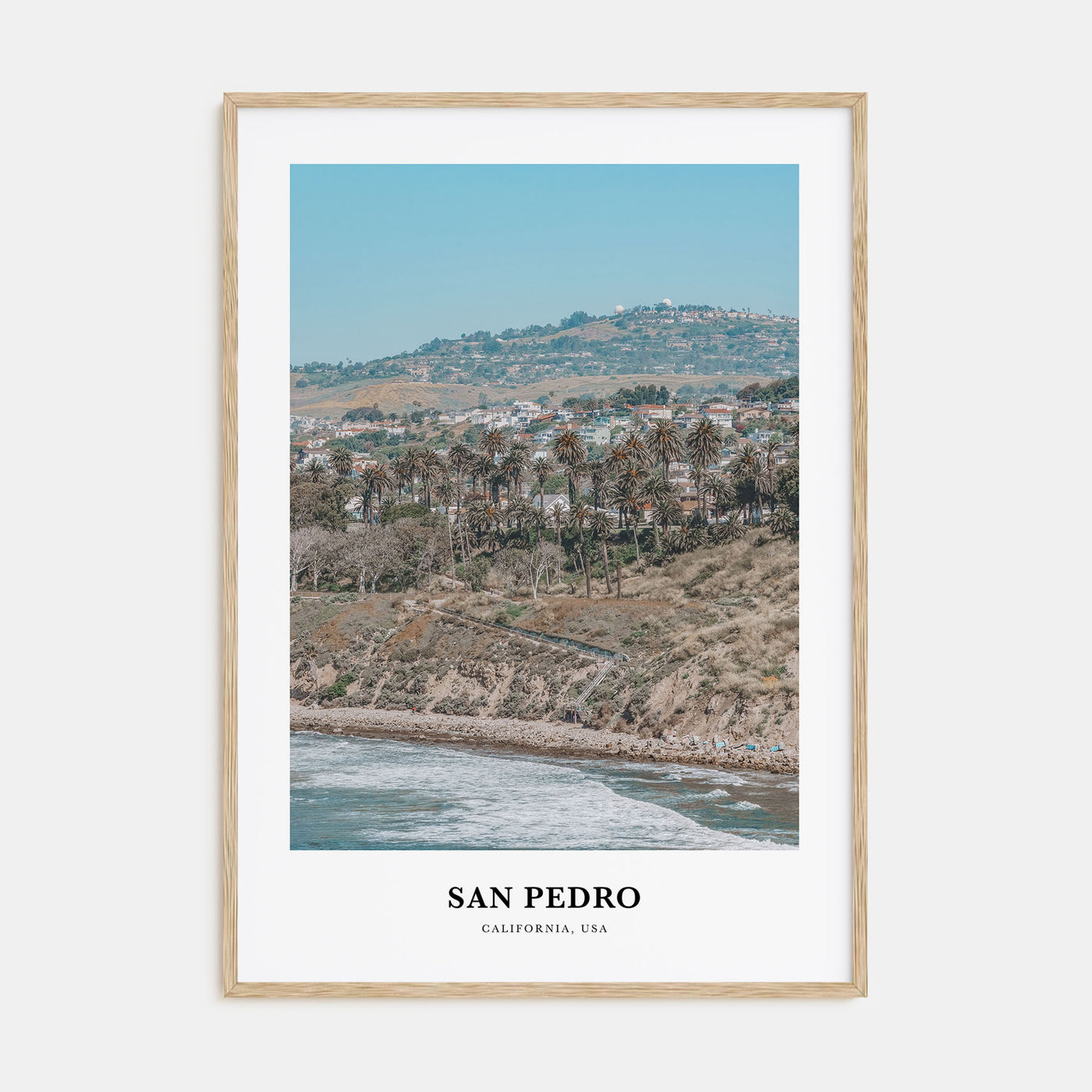 San Pedro, California Portrait Color Poster