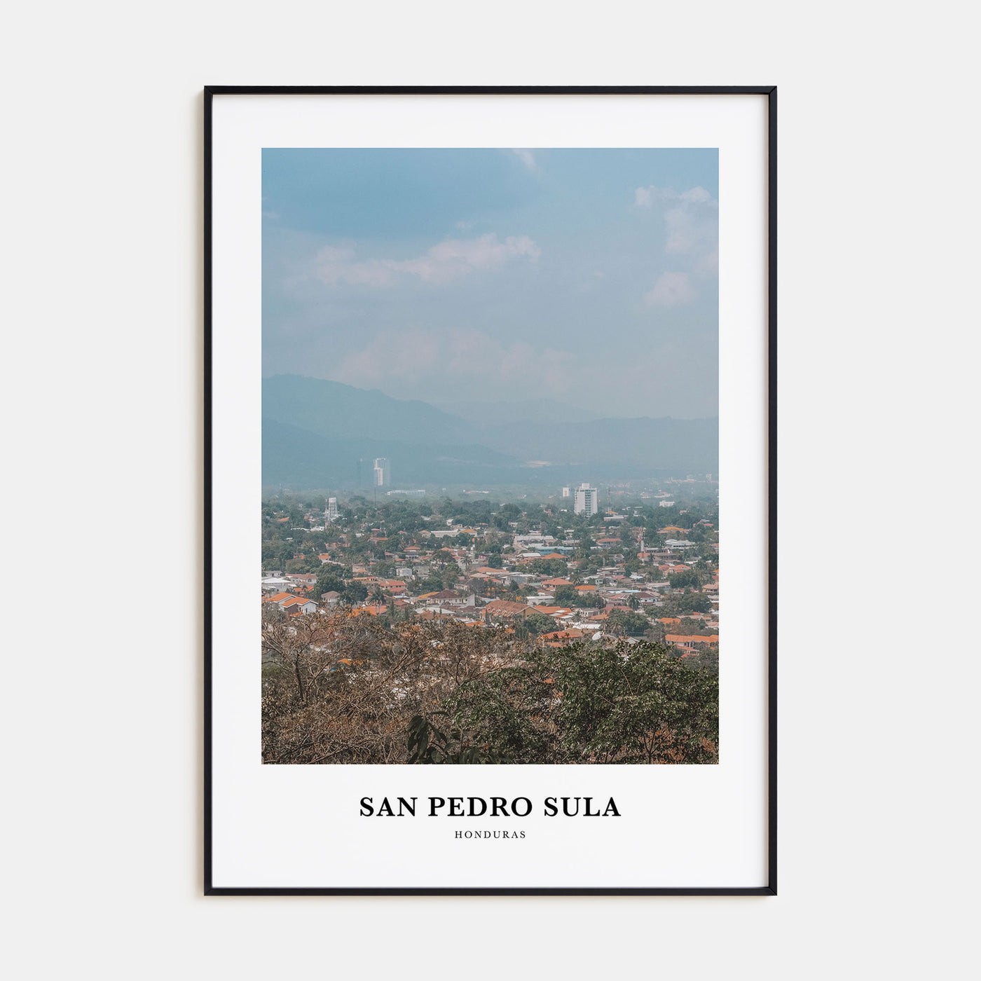 San Pedro Sula Portrait Color Poster