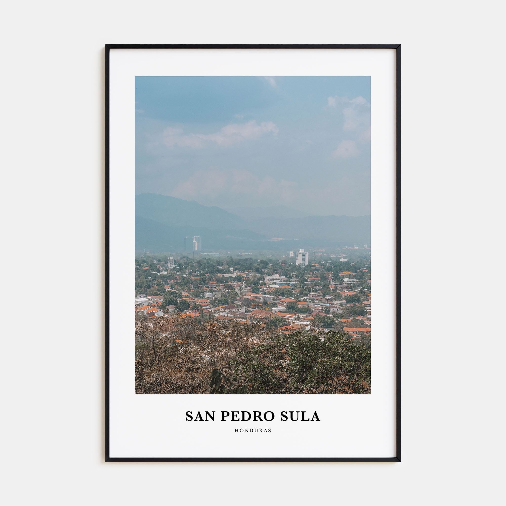 San Pedro Sula Portrait Color Poster