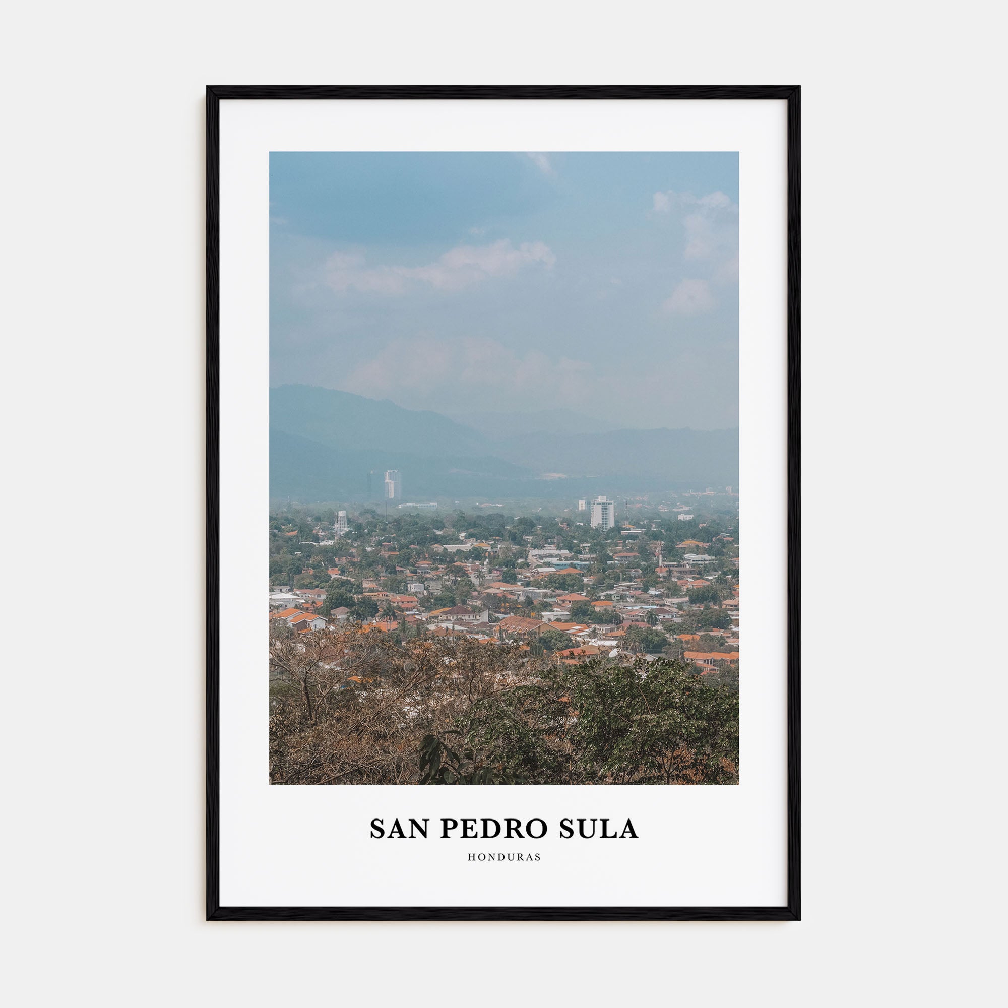 San Pedro Sula Portrait Color Poster