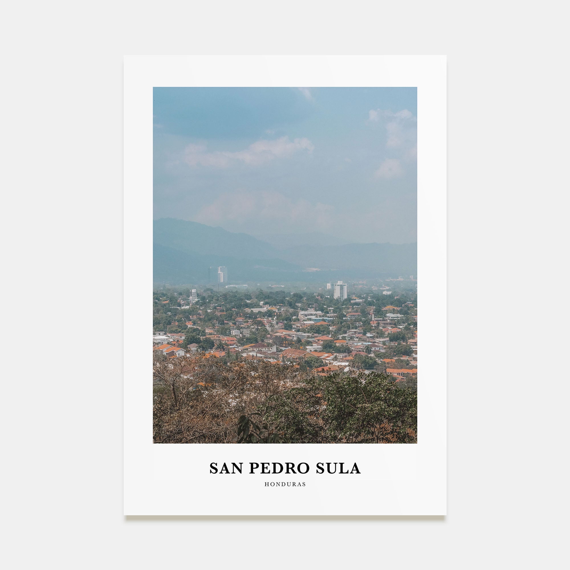 San Pedro Sula Portrait Color Poster