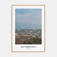 San Pedro Sula Portrait Color Poster