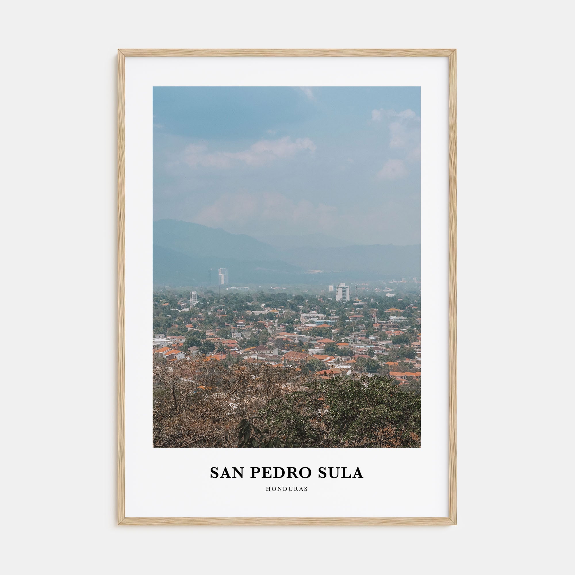 San Pedro Sula Portrait Color Poster