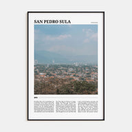 San Pedro Sula Travel Color Poster