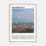 San Pedro Sula Travel Color Poster