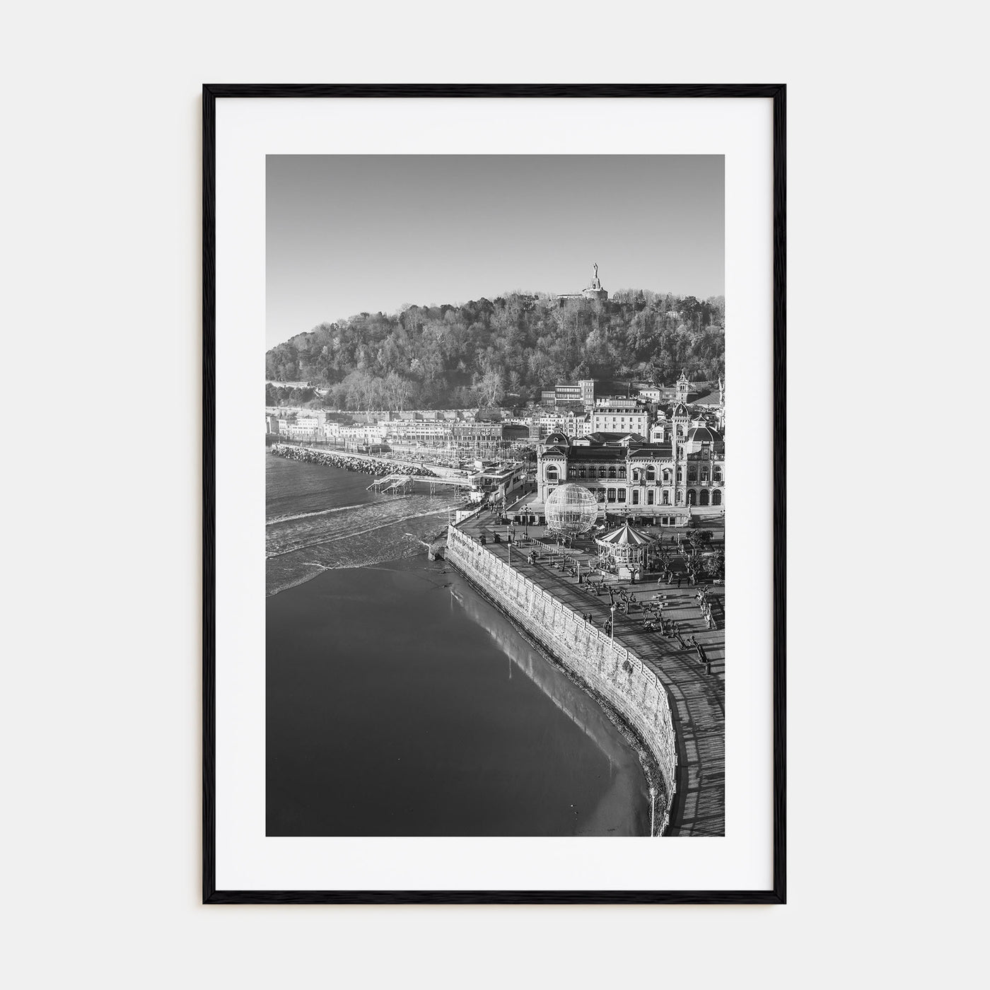 San Sebastián Photo B&W Poster