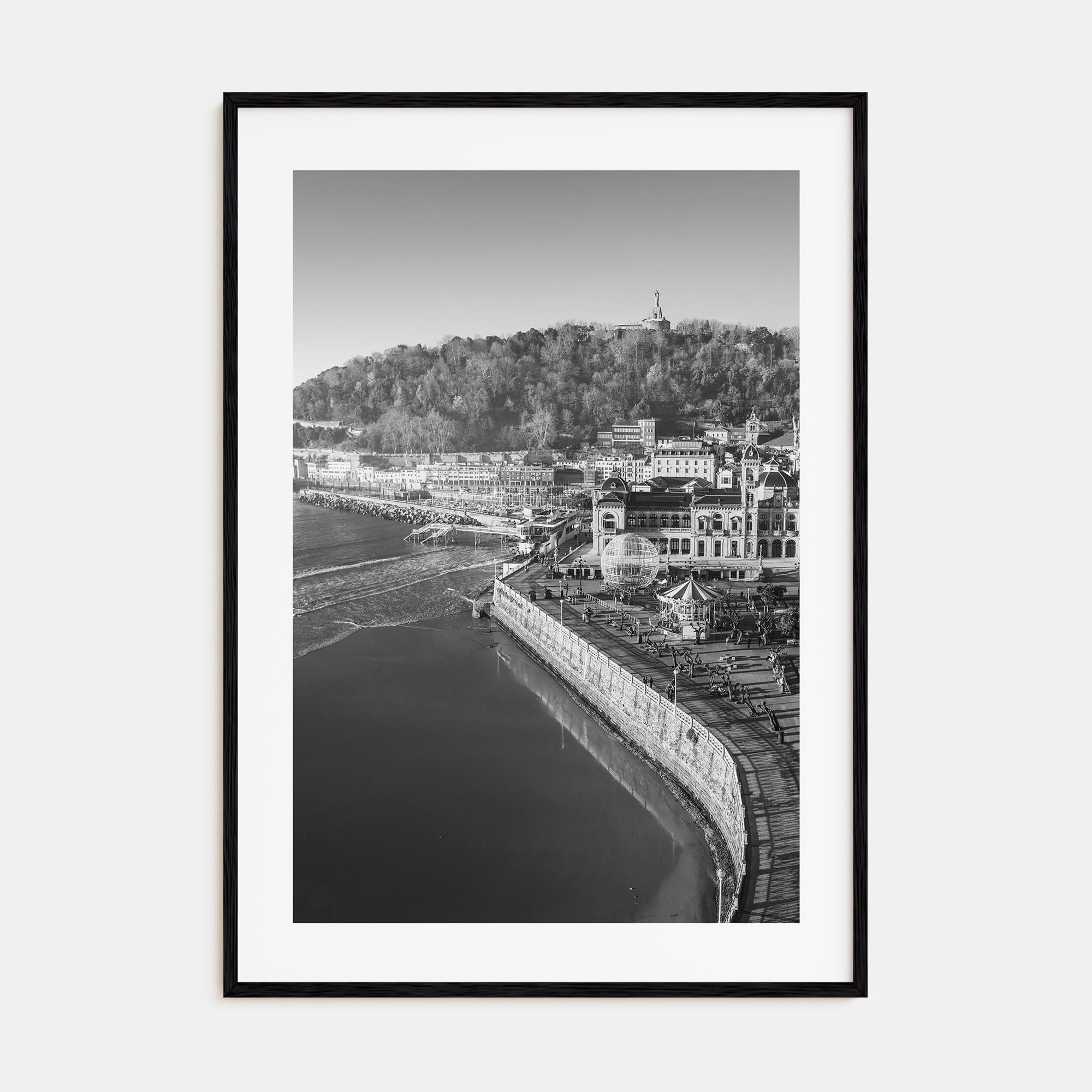 San Sebastián Photo B&W Poster
