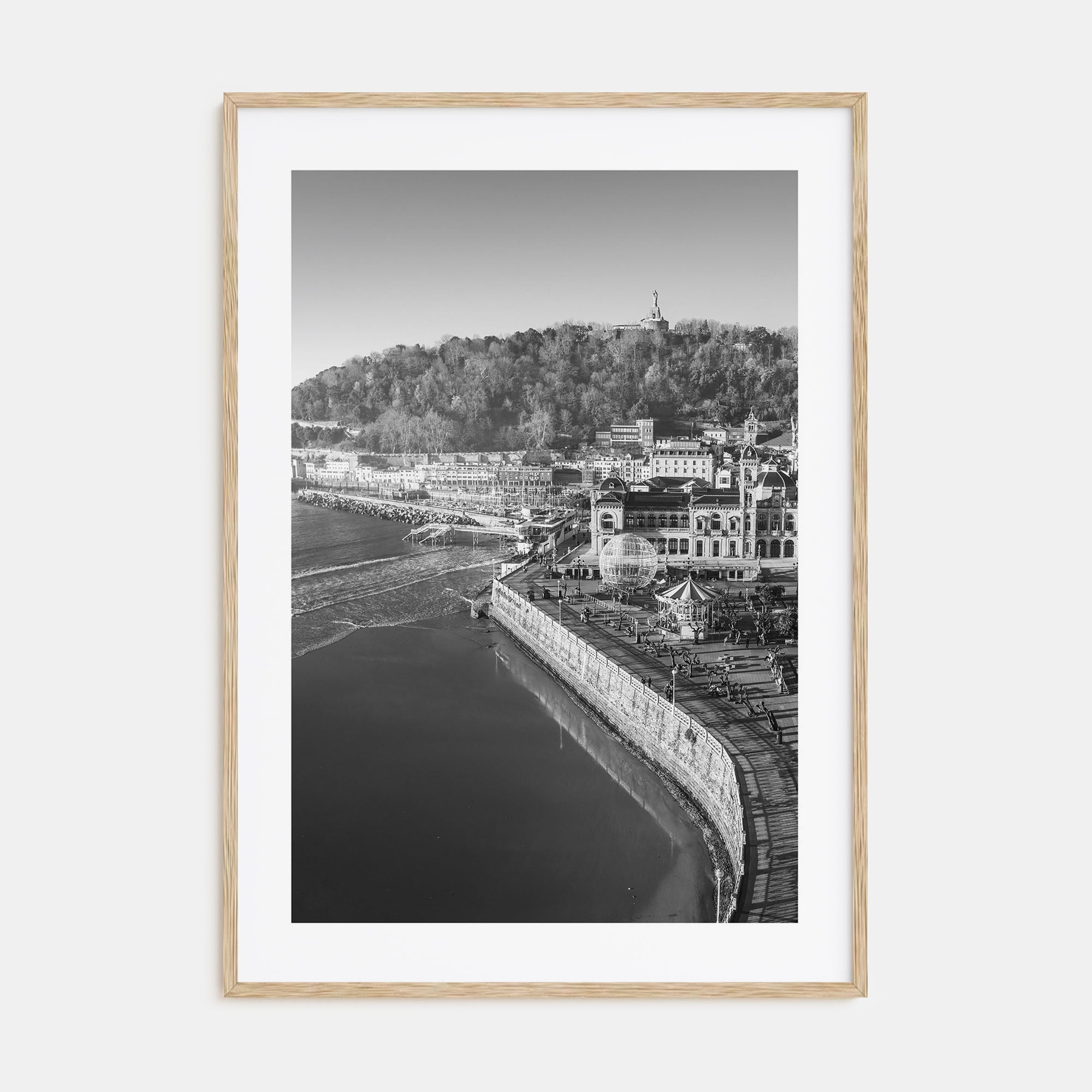San Sebastián Photo B&W Poster