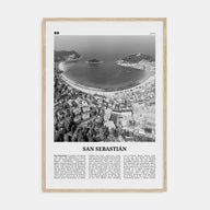 San Sebastián Travel B&W No 1 Poster