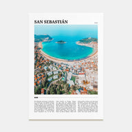 San Sebastián Travel Color Poster