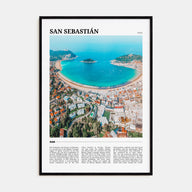 San Sebastián Travel Color Poster