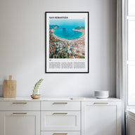 San Sebastián Travel Color Poster