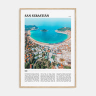 San Sebastián Travel Color Poster