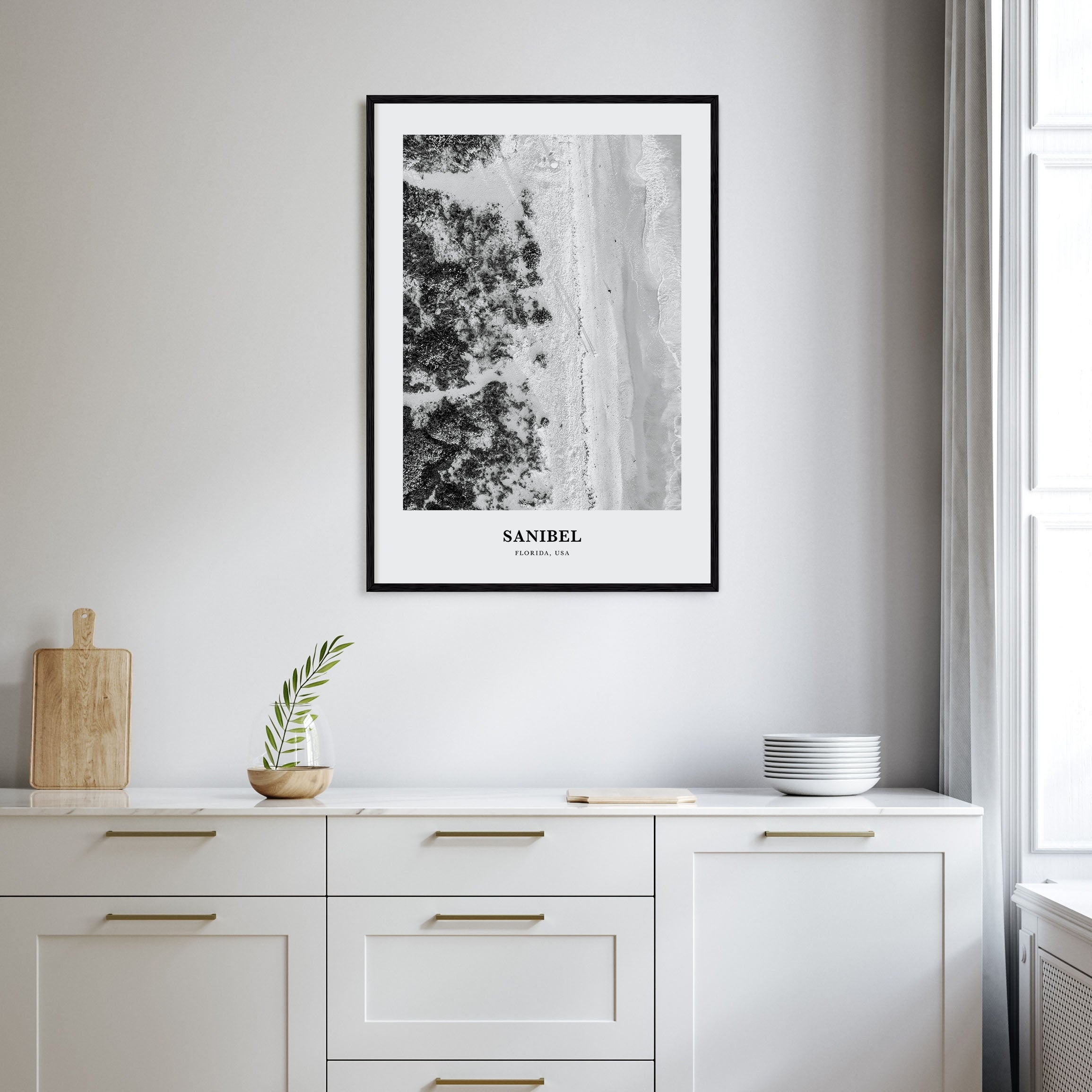 Sanibel Portrait B&W Poster