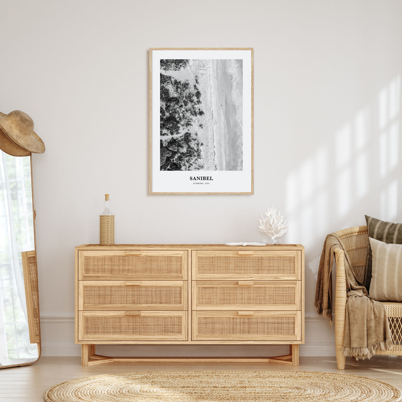 Sanibel Portrait B&W Poster