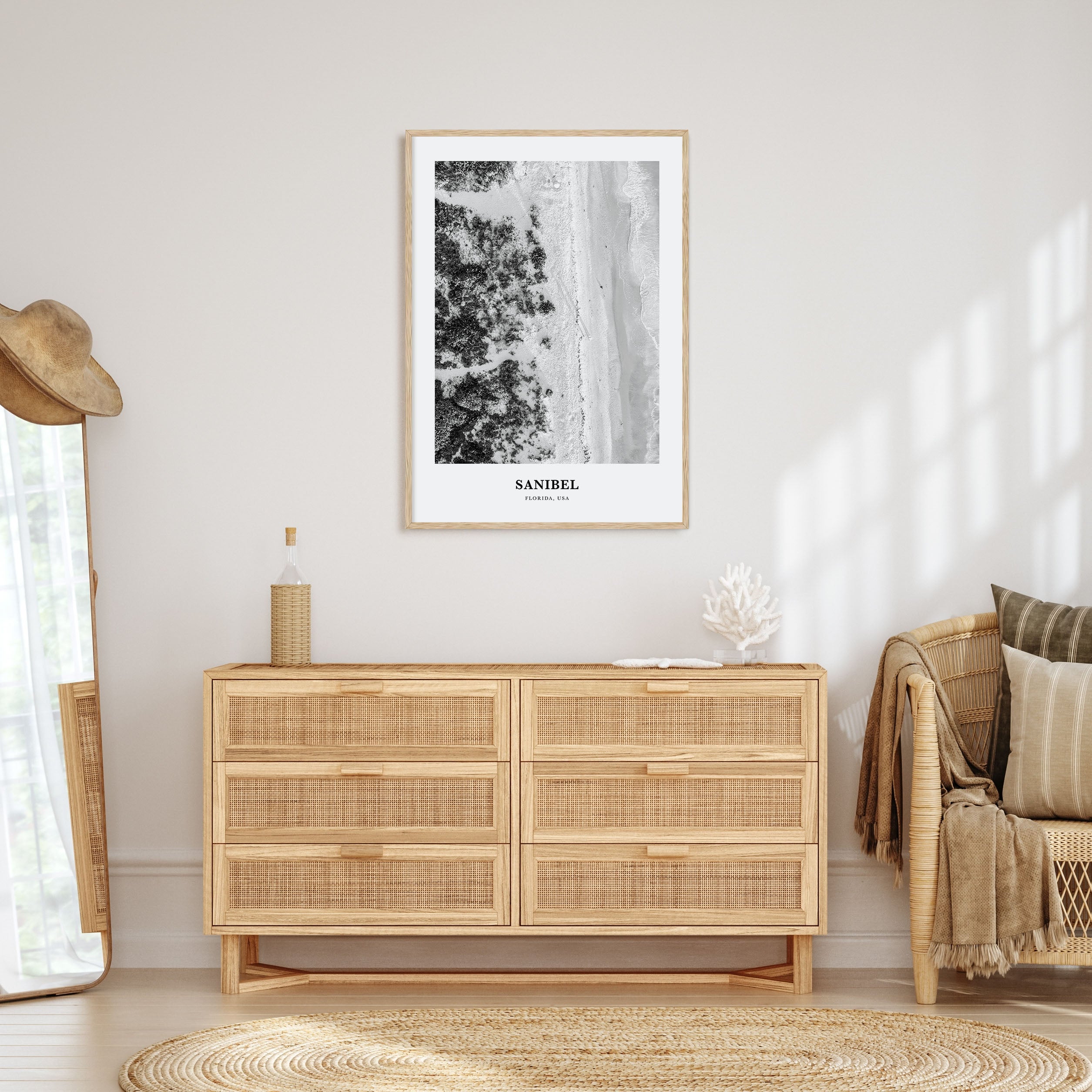 Sanibel Portrait B&W Poster