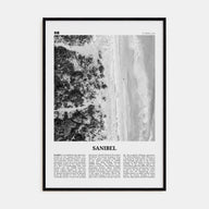 Sanibel Travel B&W Poster