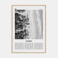 Sanibel Travel B&W Poster