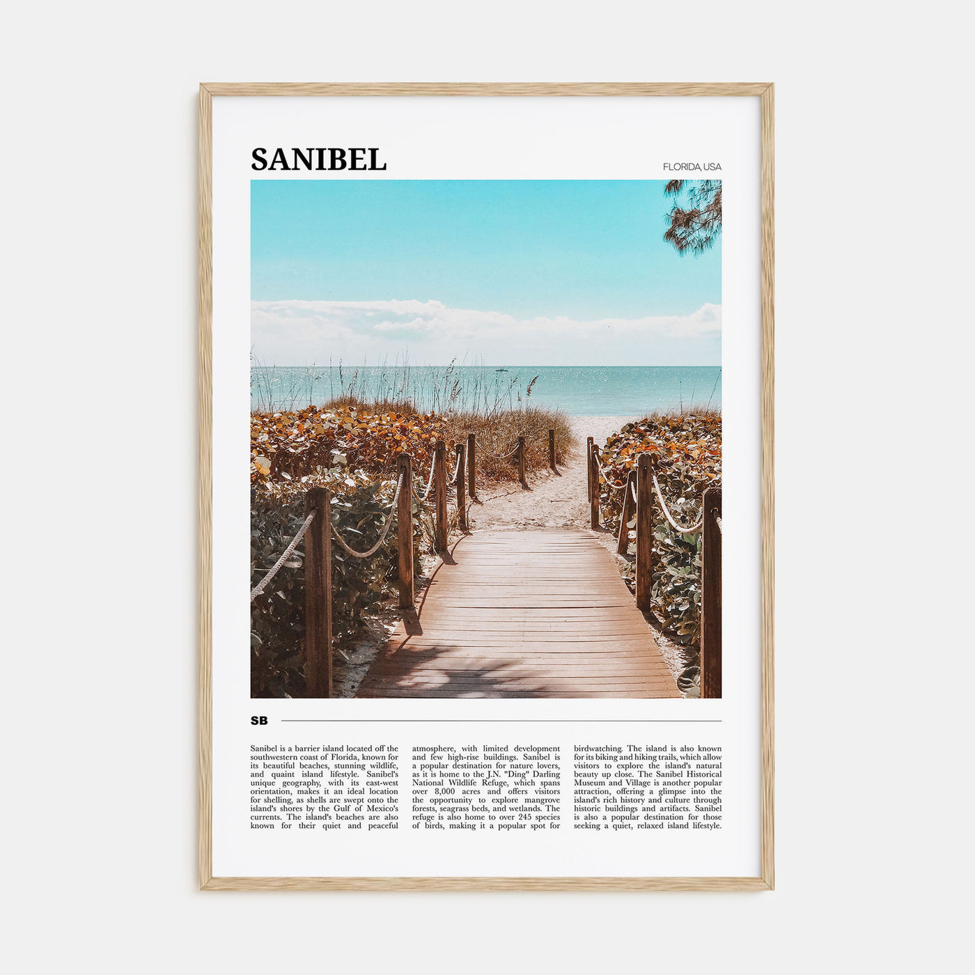 Sanibel Travel Color Poster