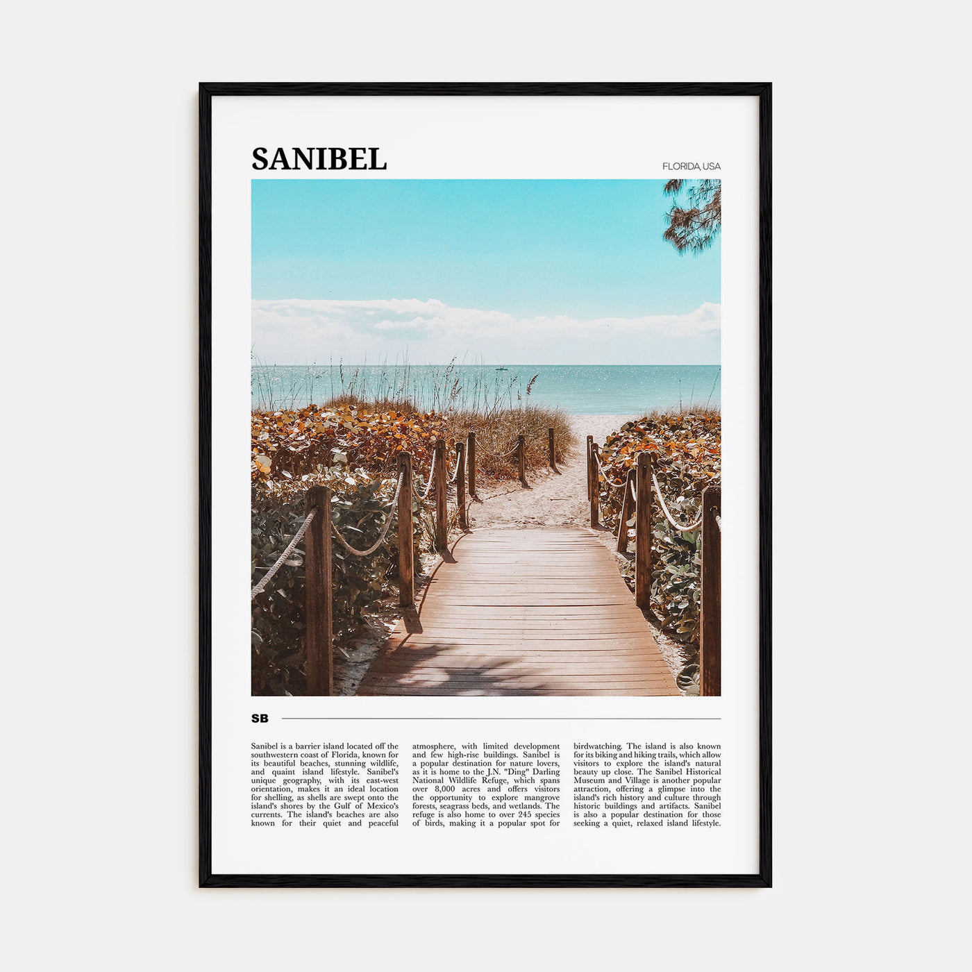 Sanibel Travel Color Poster