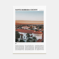 Santa Barbara County Travel Color Poster